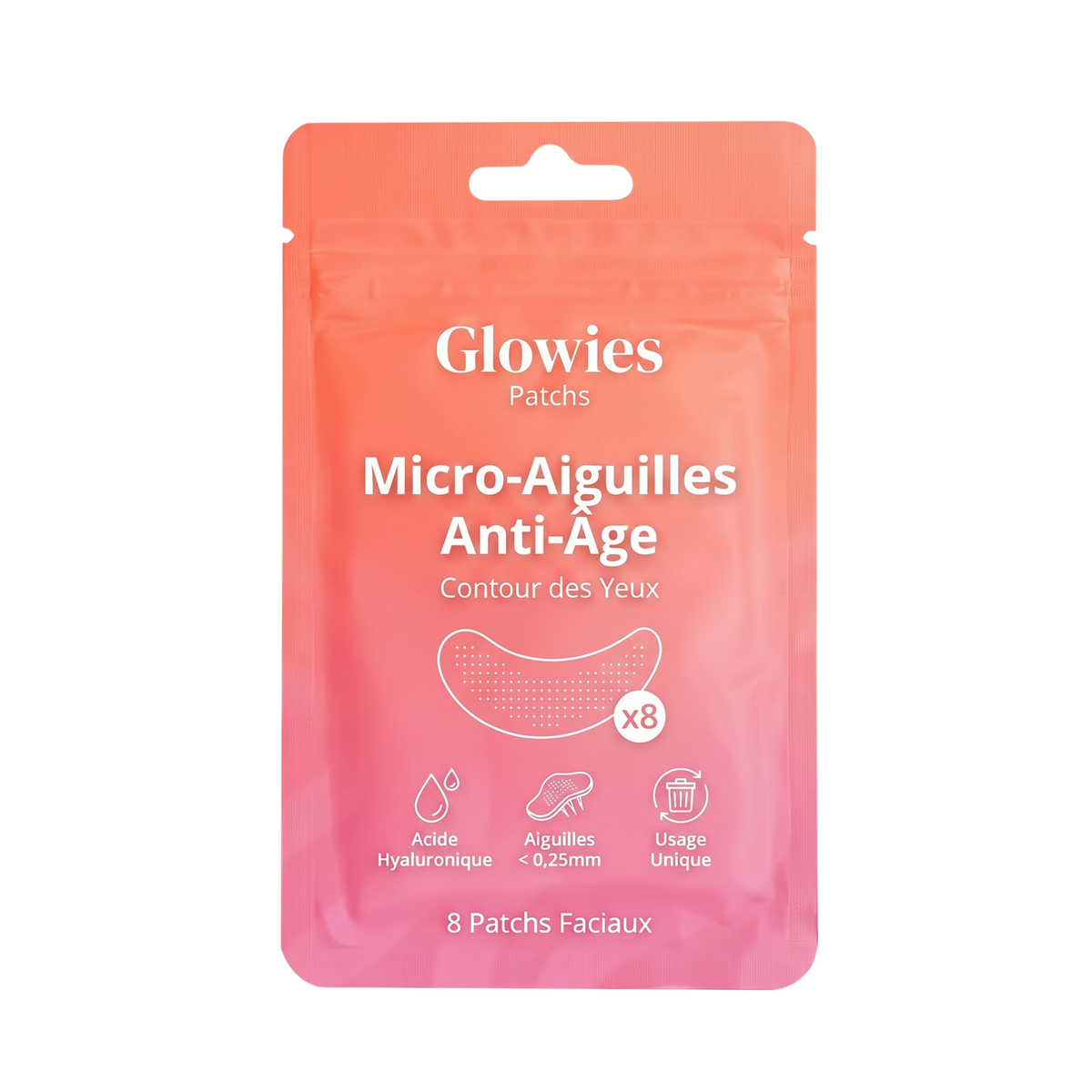 Patch Micro-Aiguilles Contour des Yeux — Acide Hyaluronique & Anti-Rides